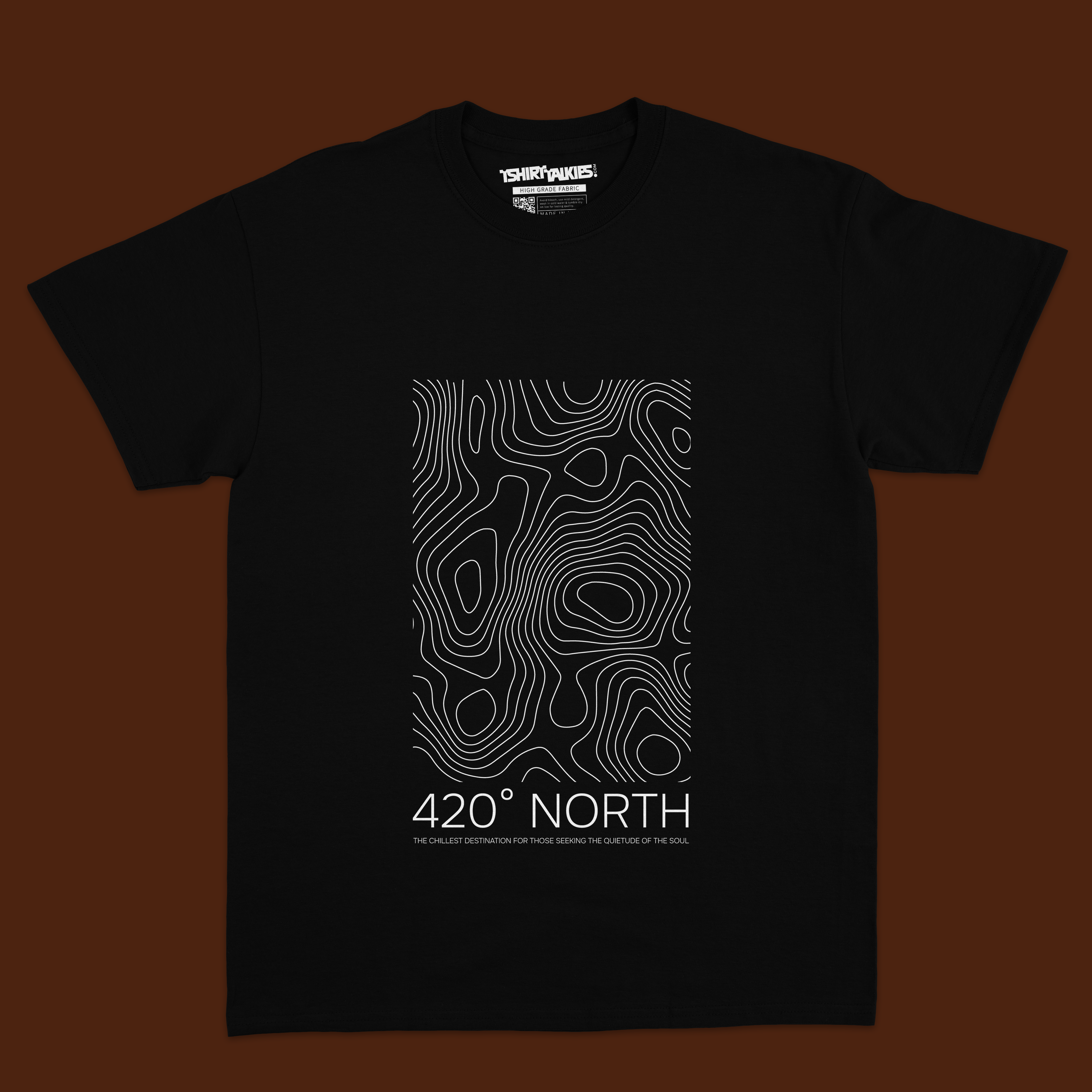 Black printed tshirt for men