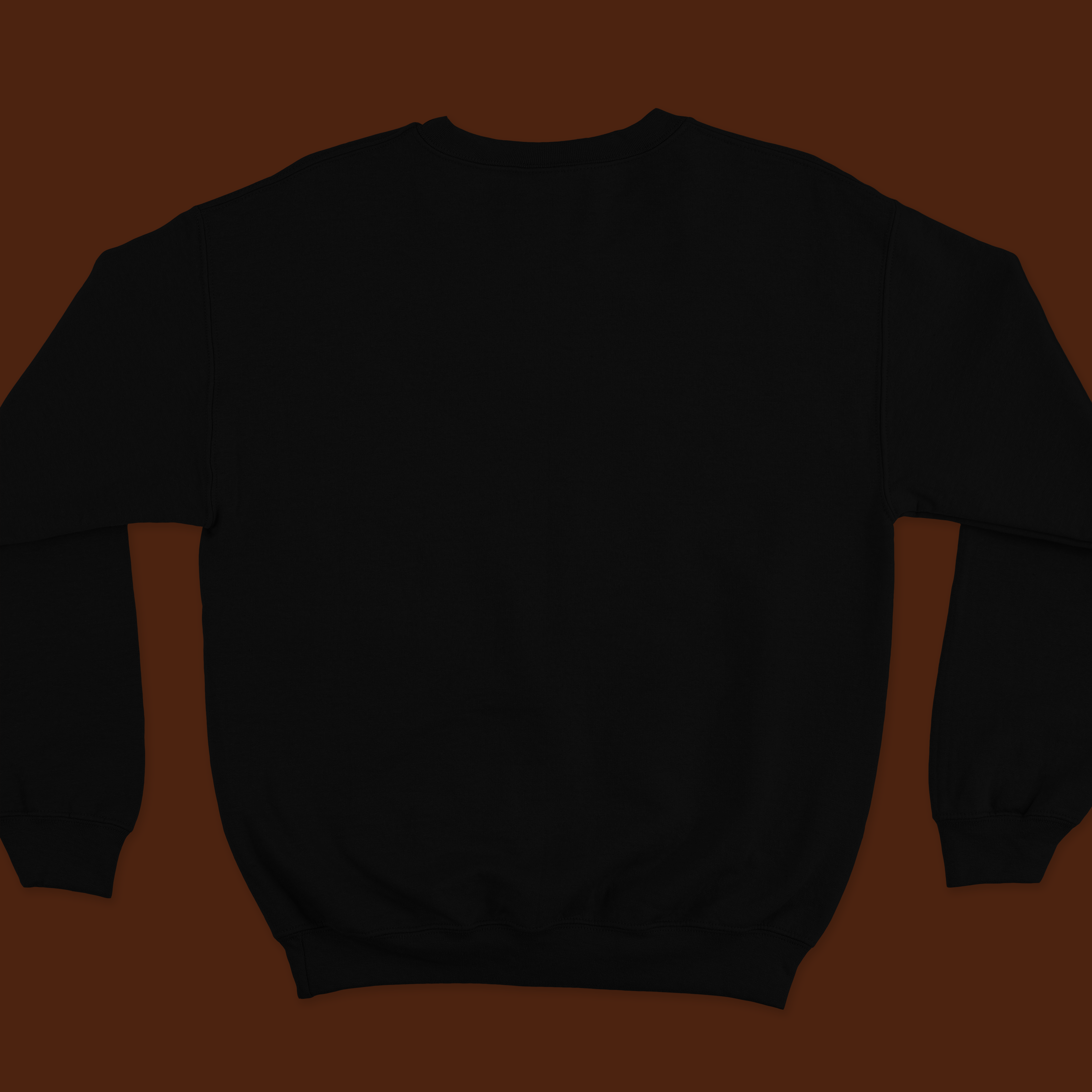 Black printed sweatshirt for men