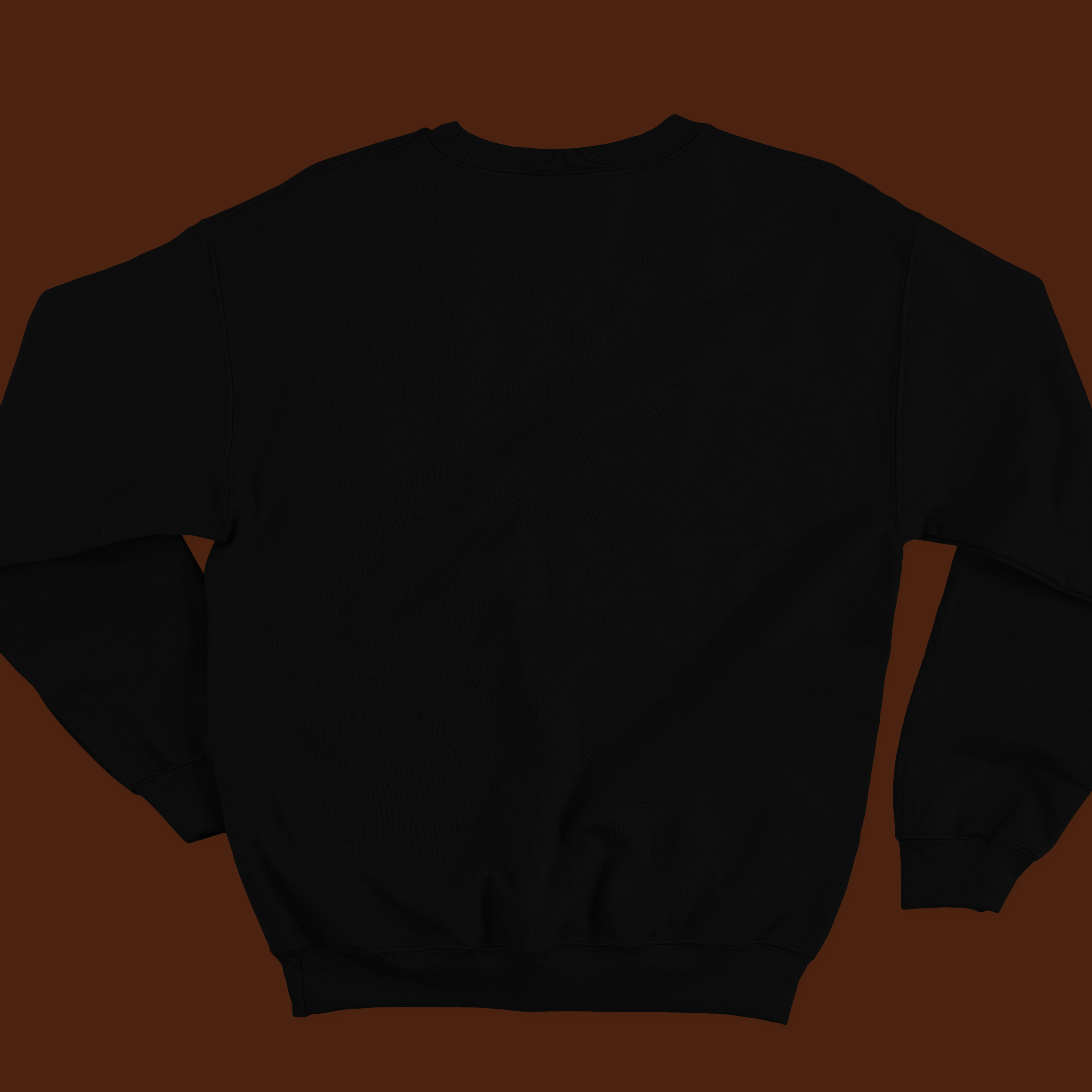 Black printed sweatshirt for men