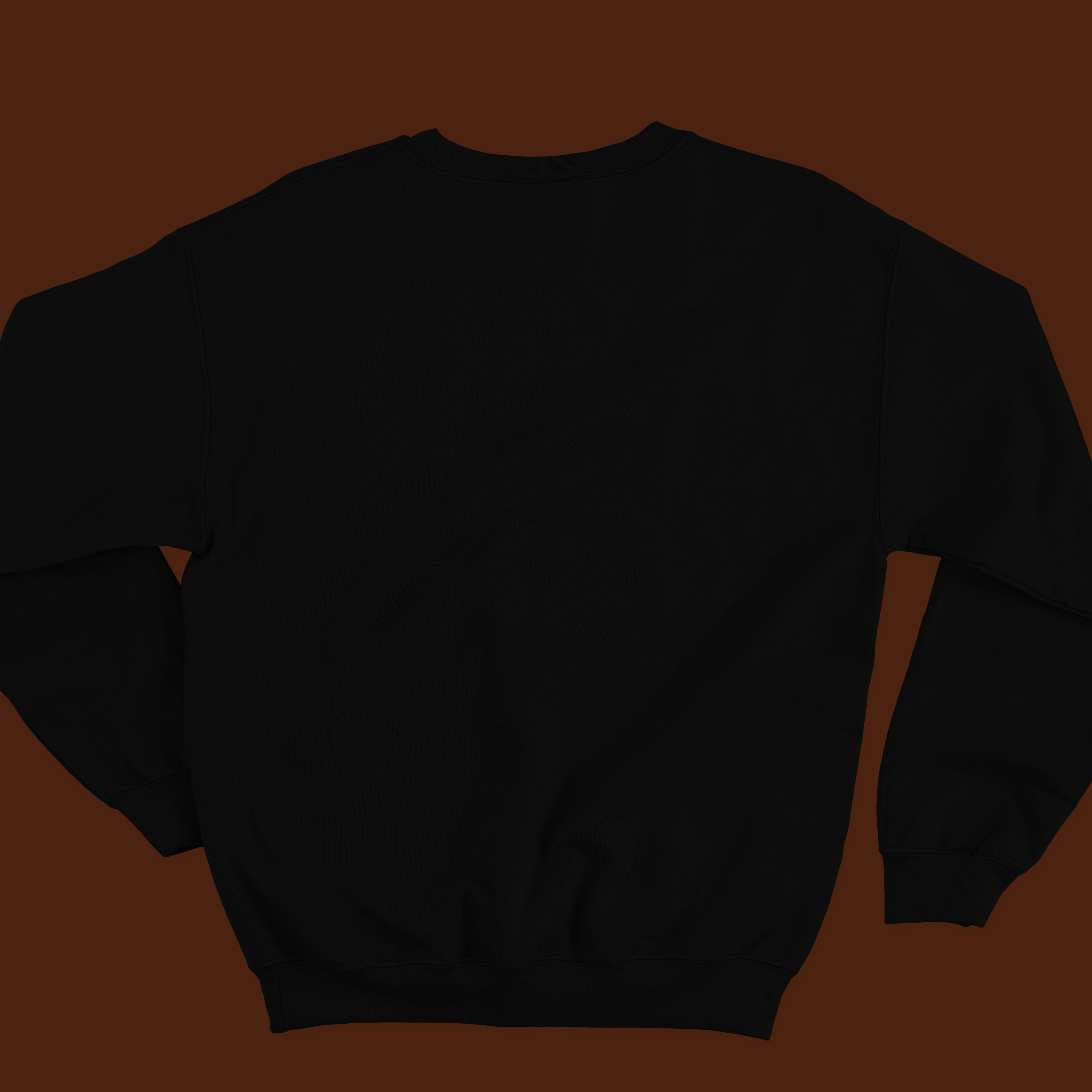 Black printed sweatshirt for men