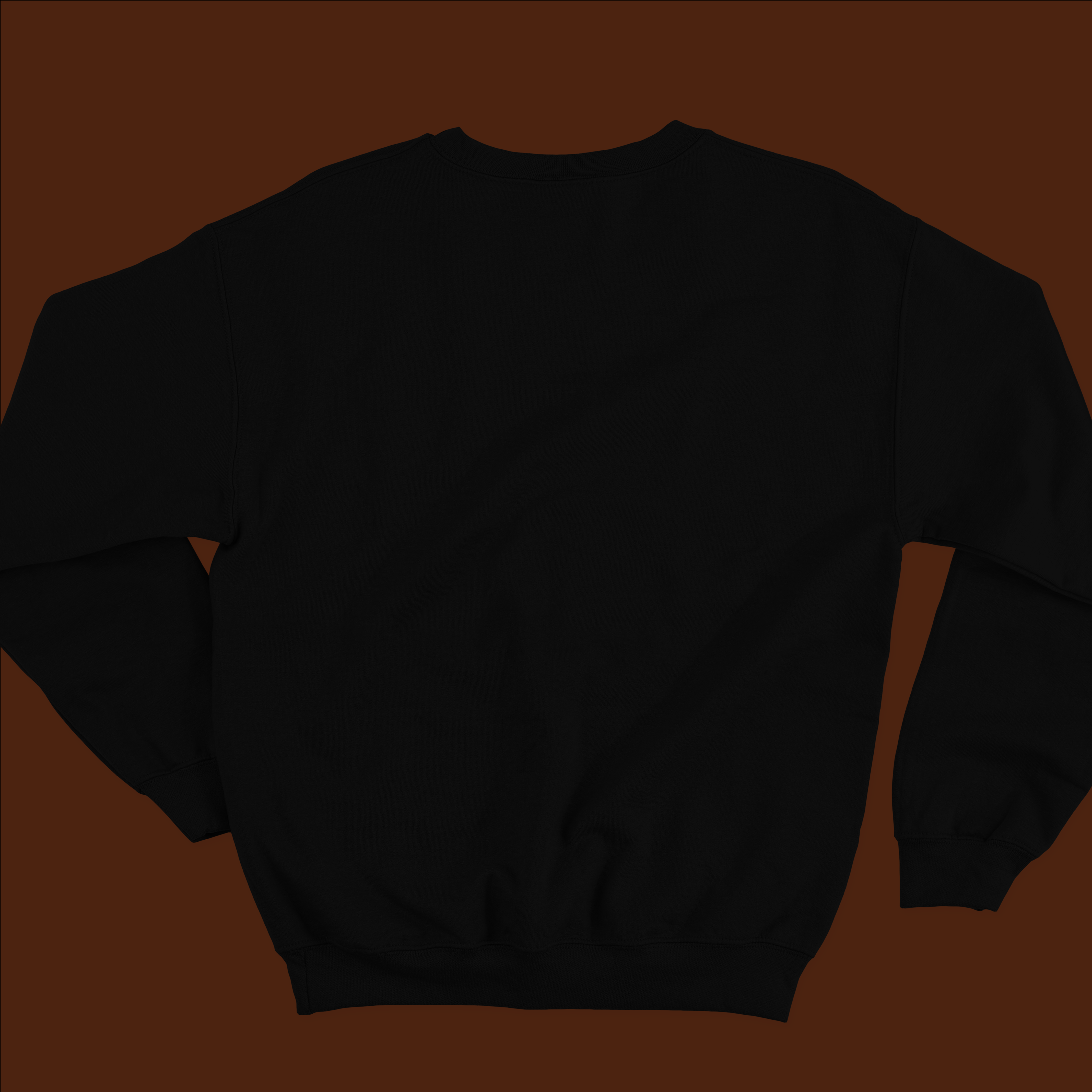 Black printed sweatshirt for men