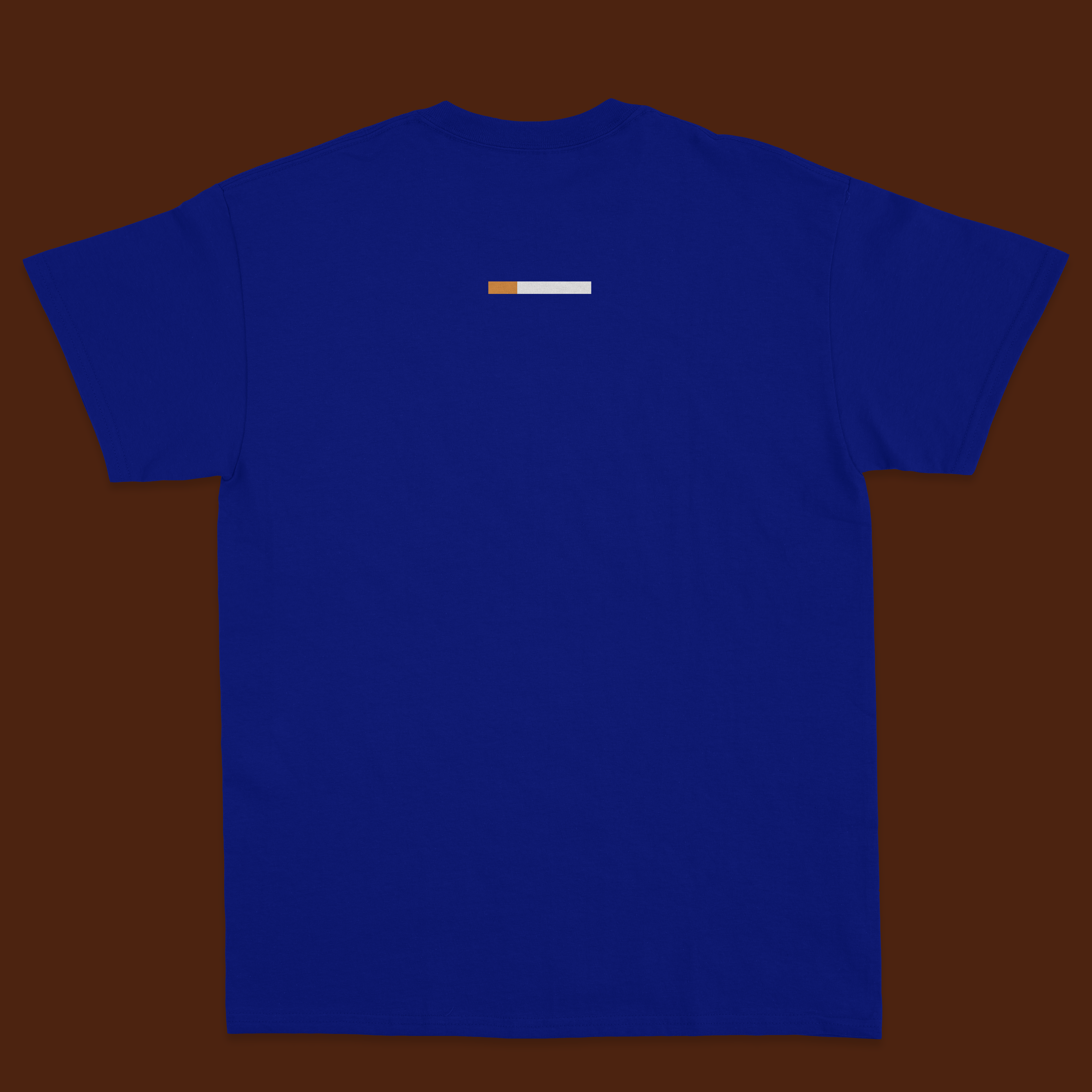 Royal blue printed tshirt for men