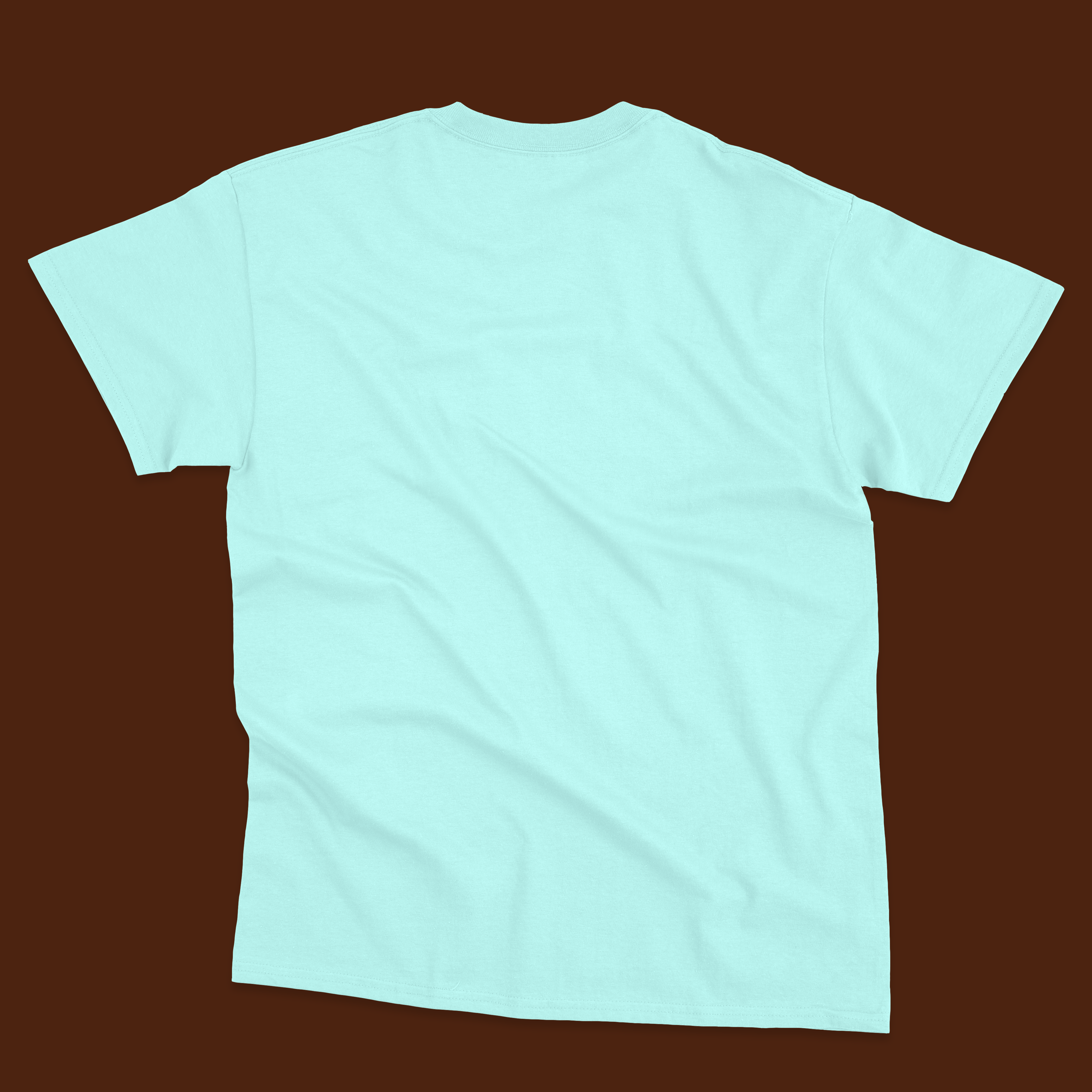 Ocean blue printed tshirt for men