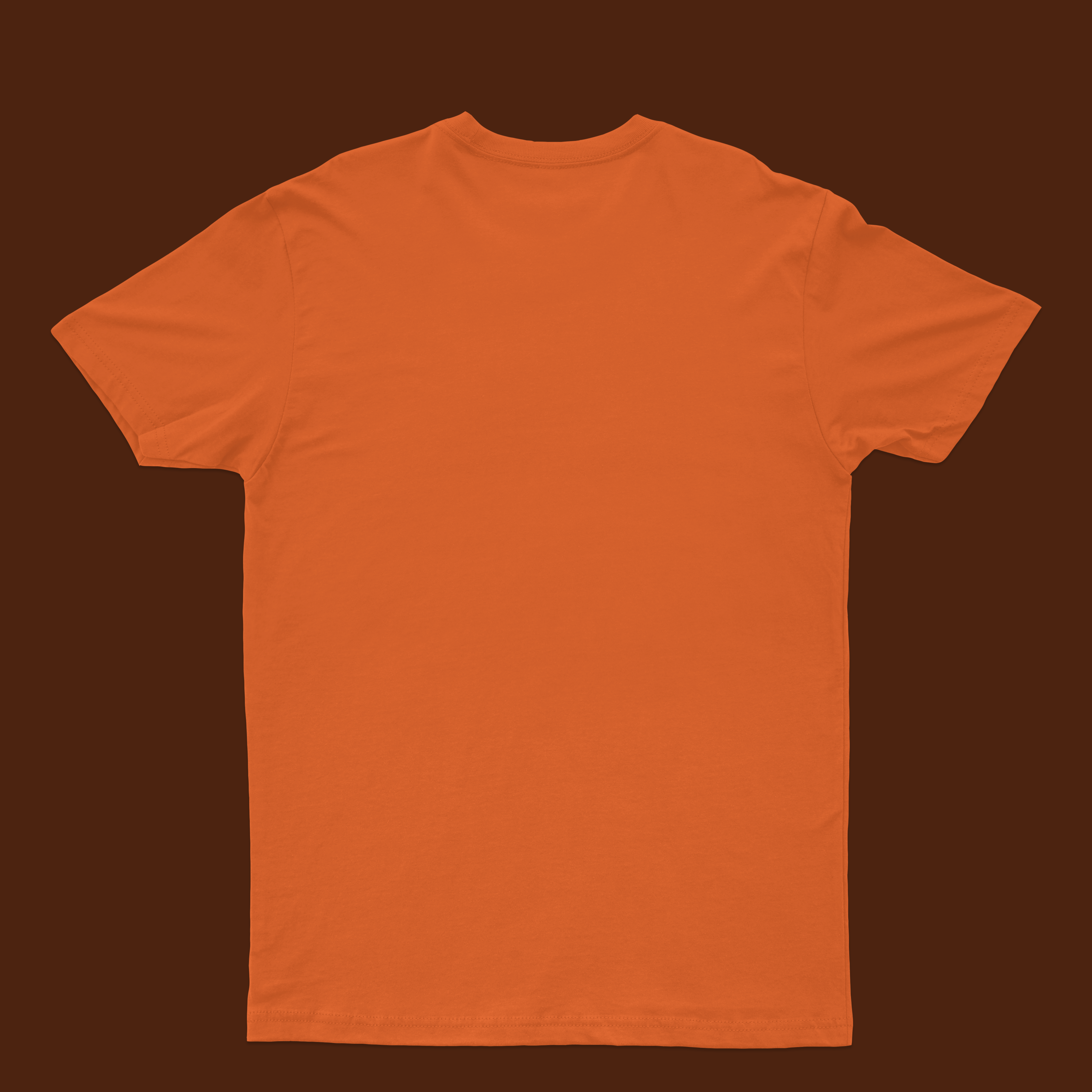 Orange printed tshirt for men