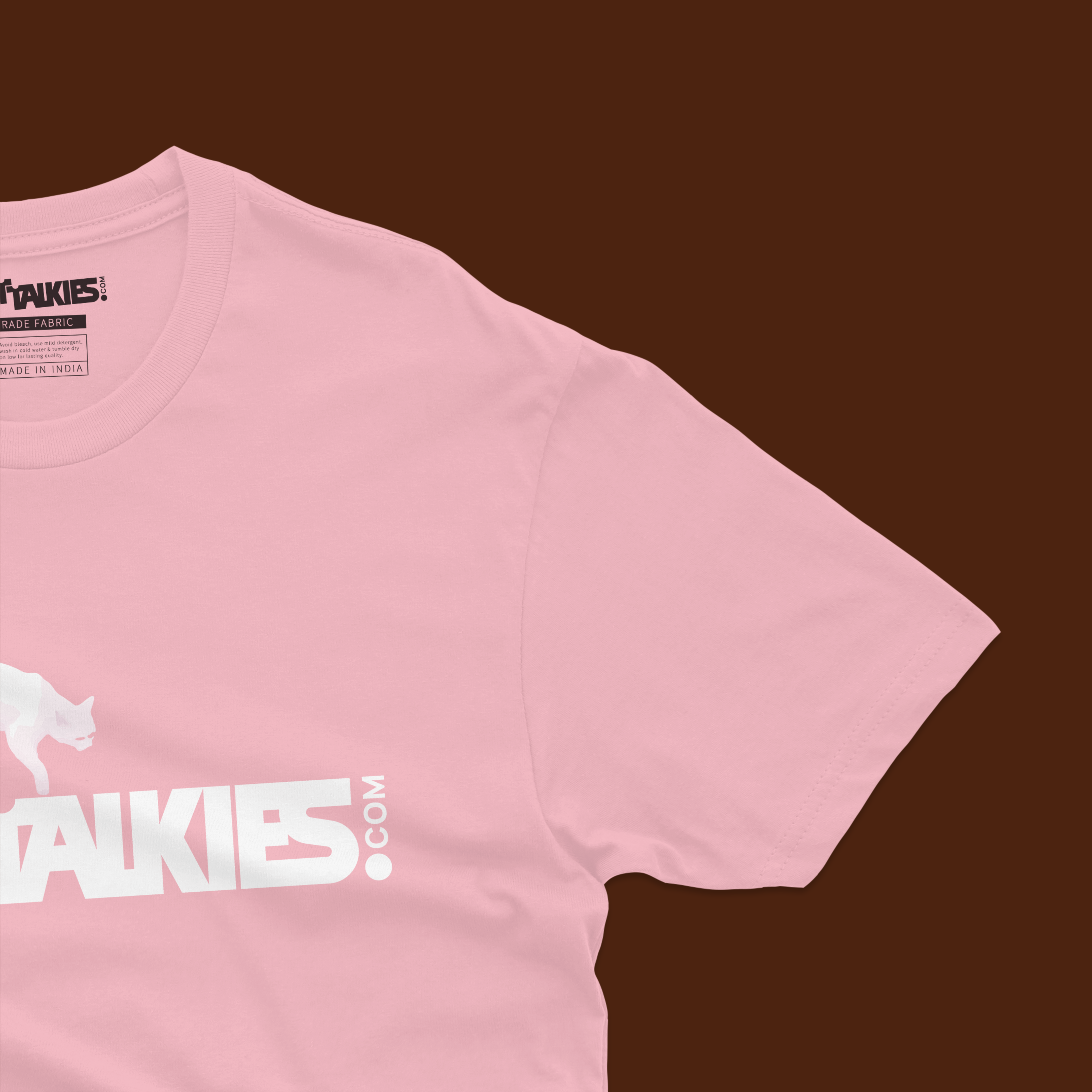 Pink printed tshirt for men