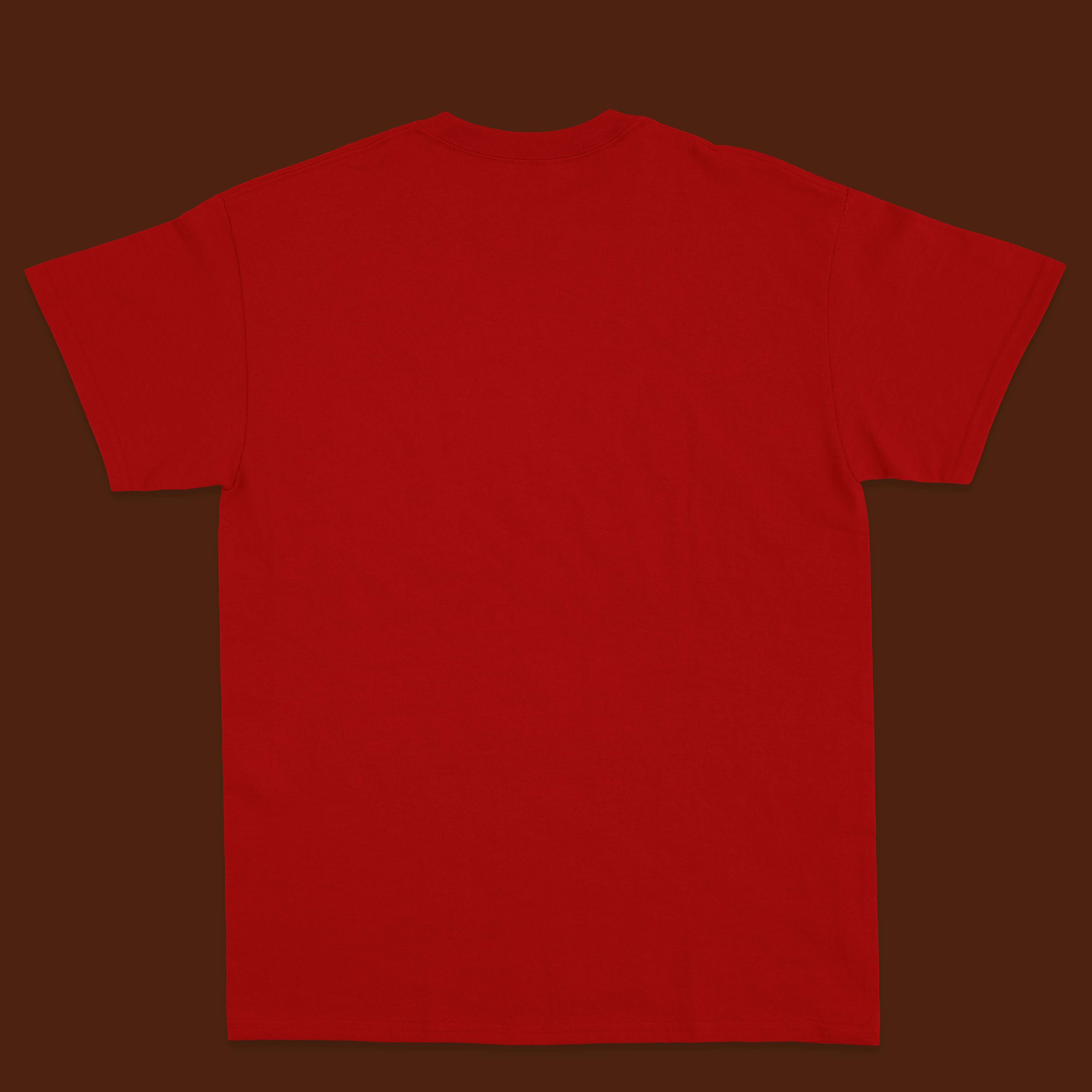 Red printed tshirt for men