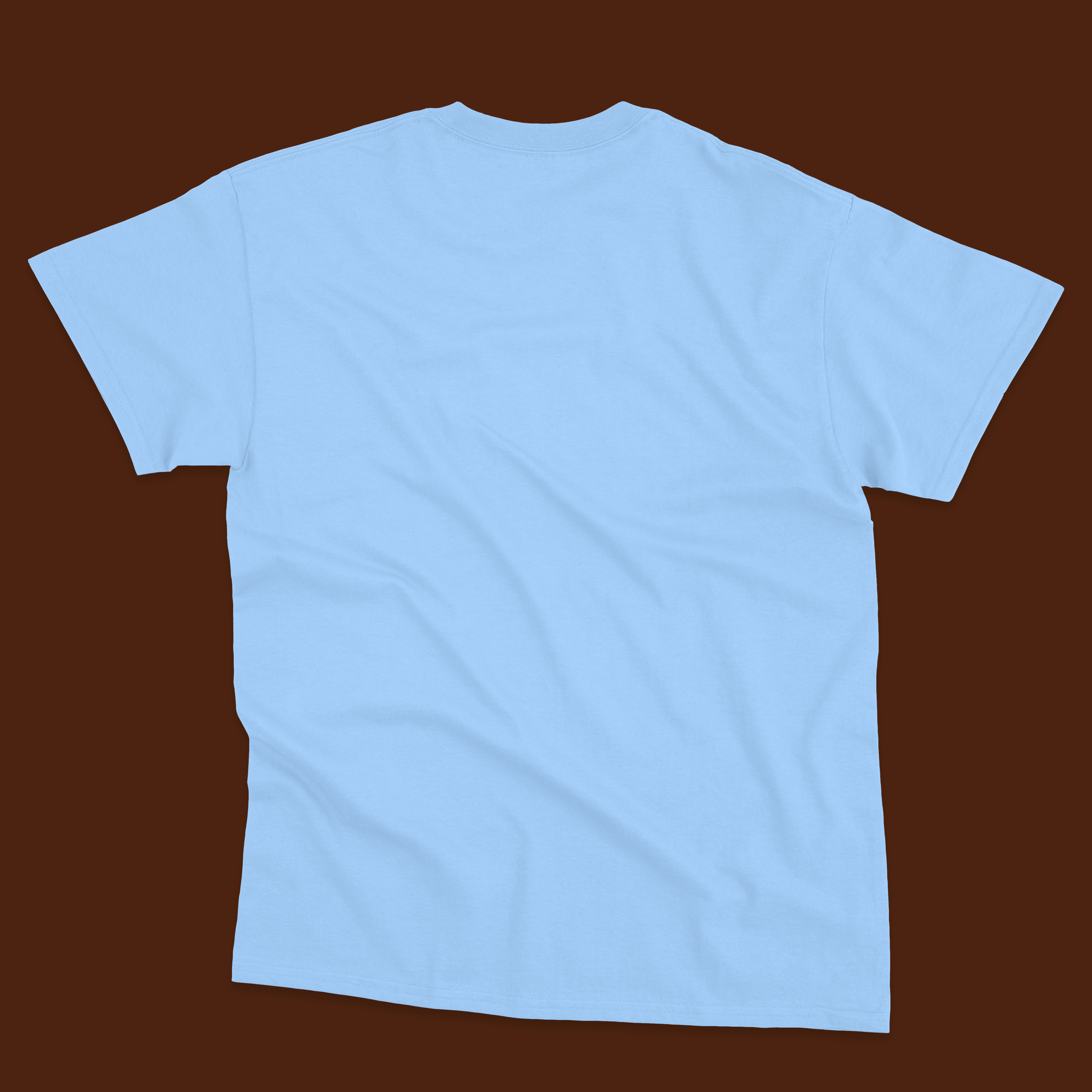 Sky blue printed tshirt for men