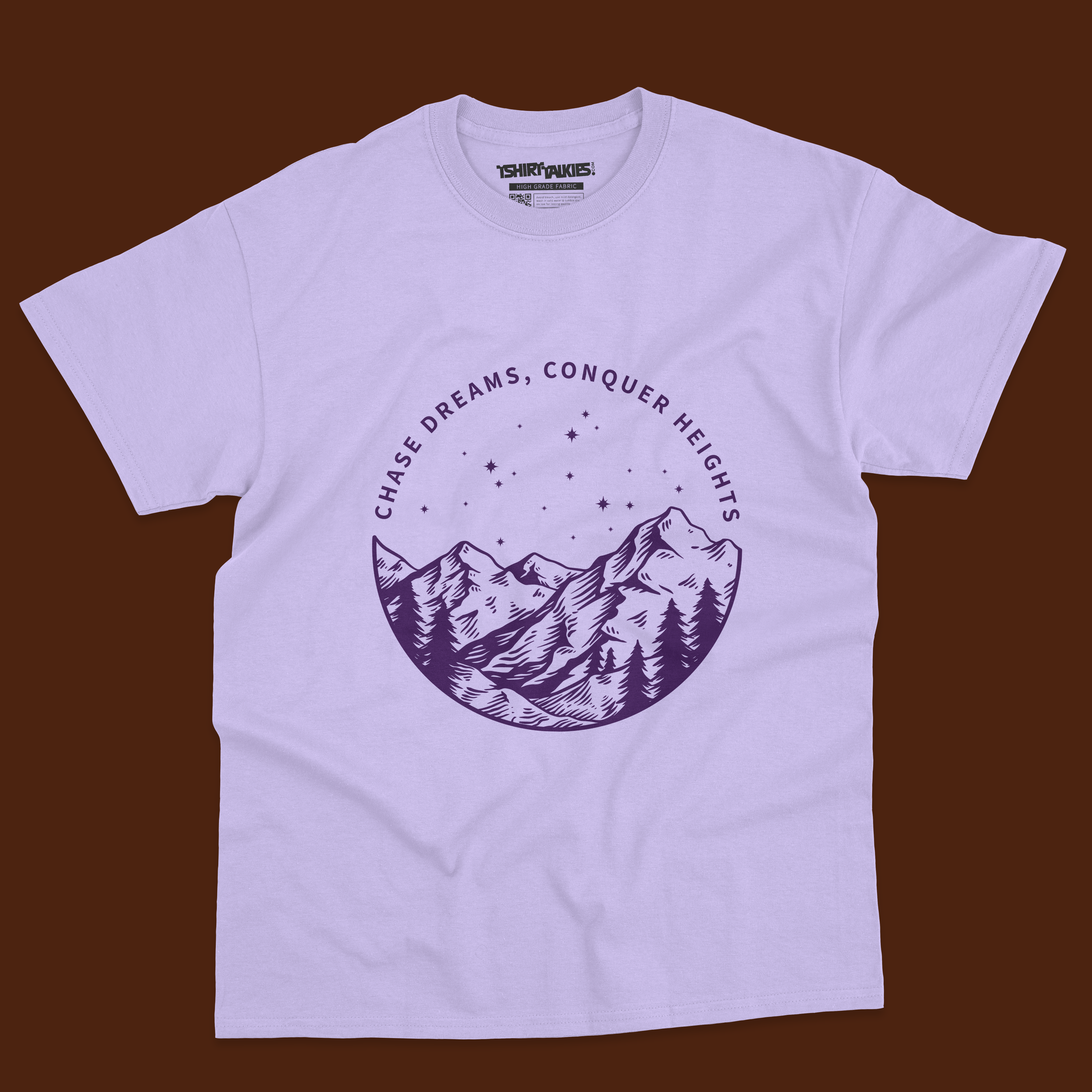 Soft purple printed tshirt for men