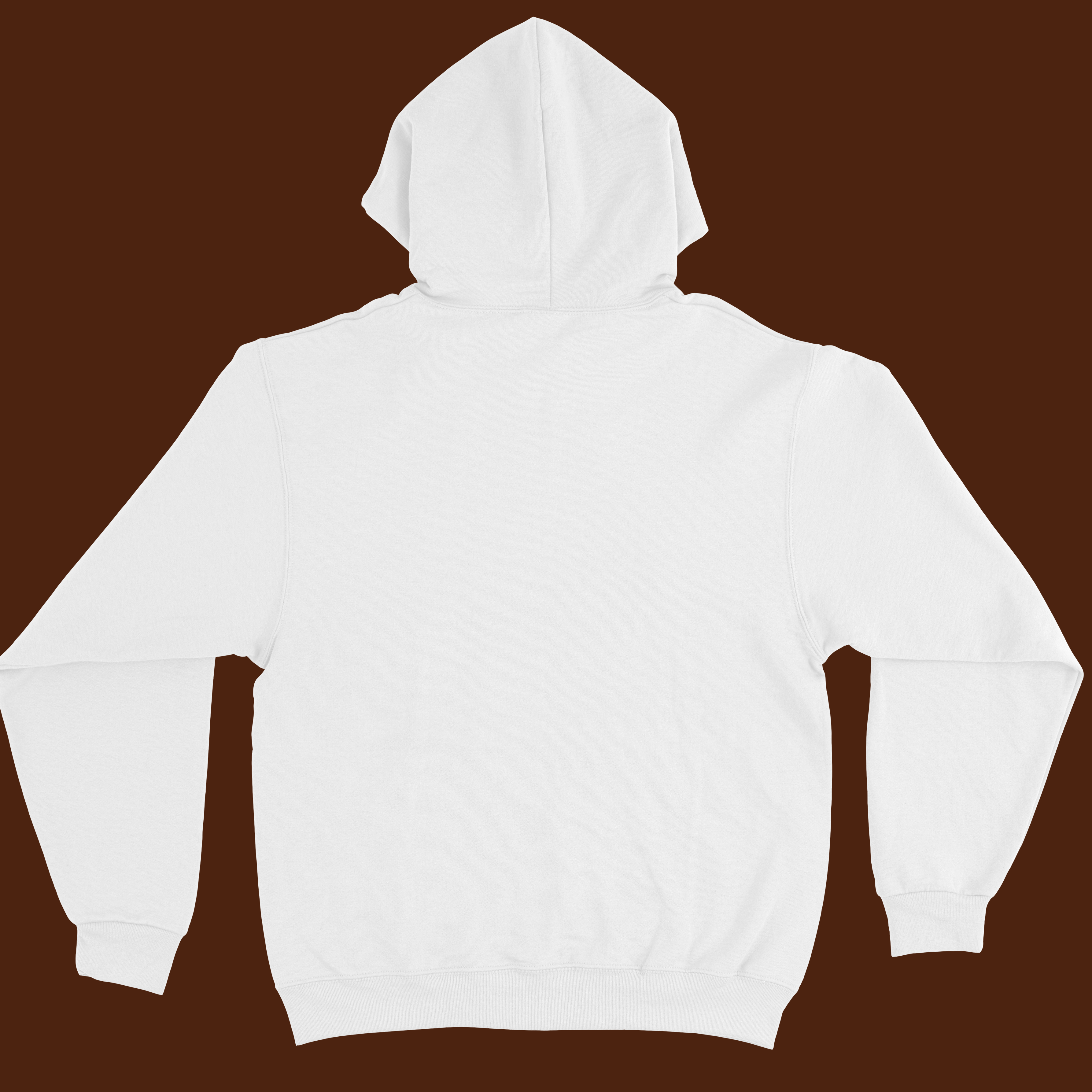 White printed hoodie for men