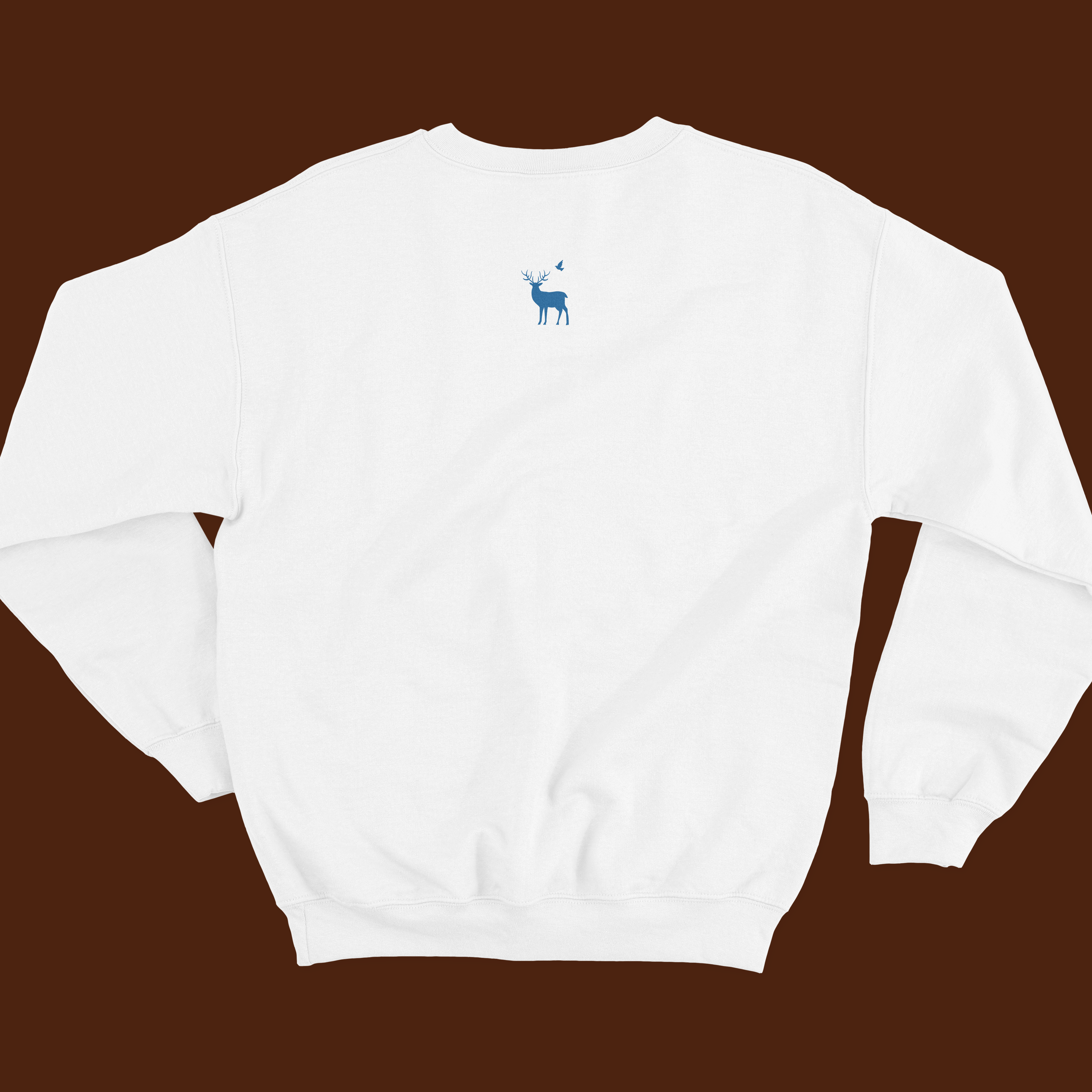 White printed sweatshirt for men