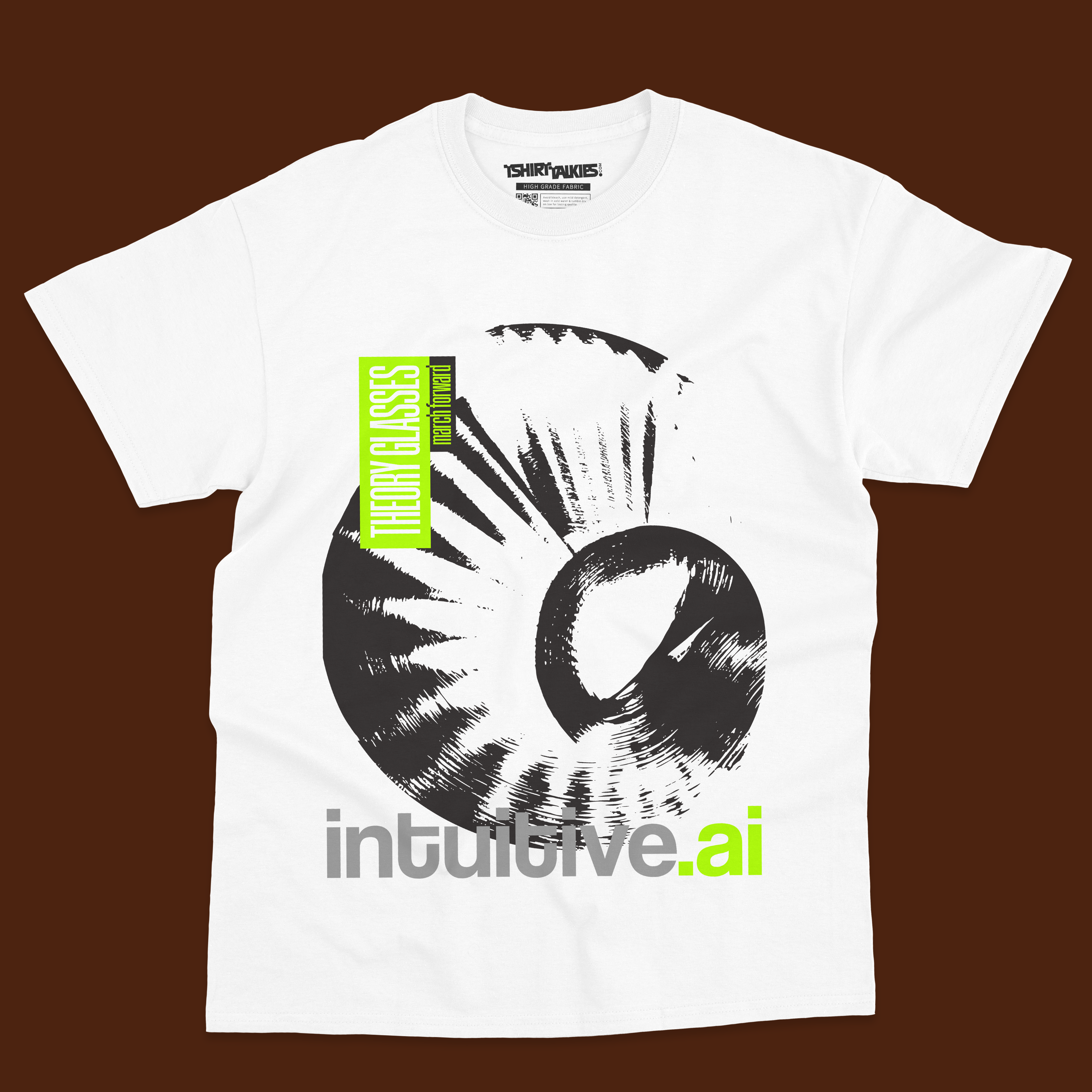 White printed tshirt for men