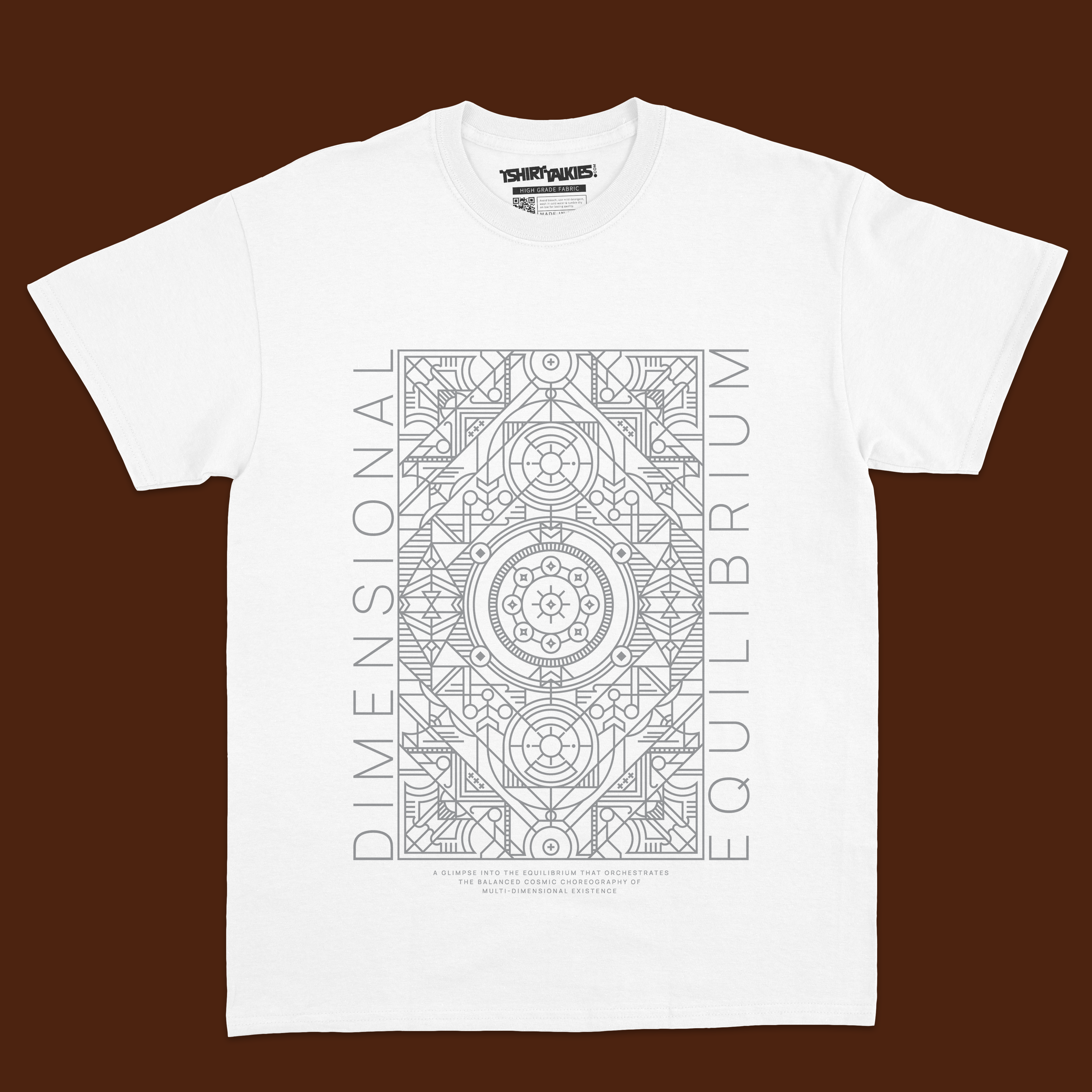 White printed tshirt for men