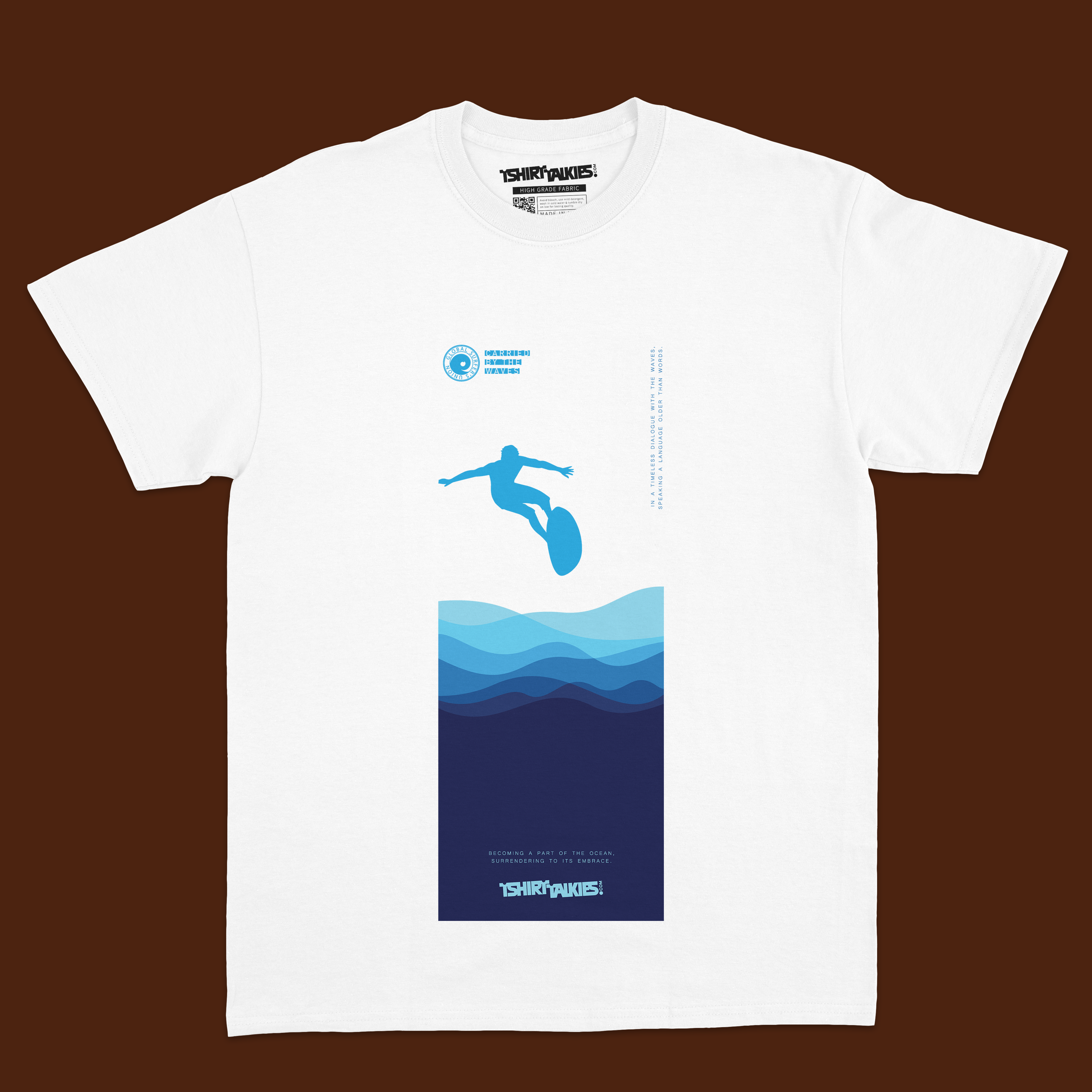 White printed tshirt for men