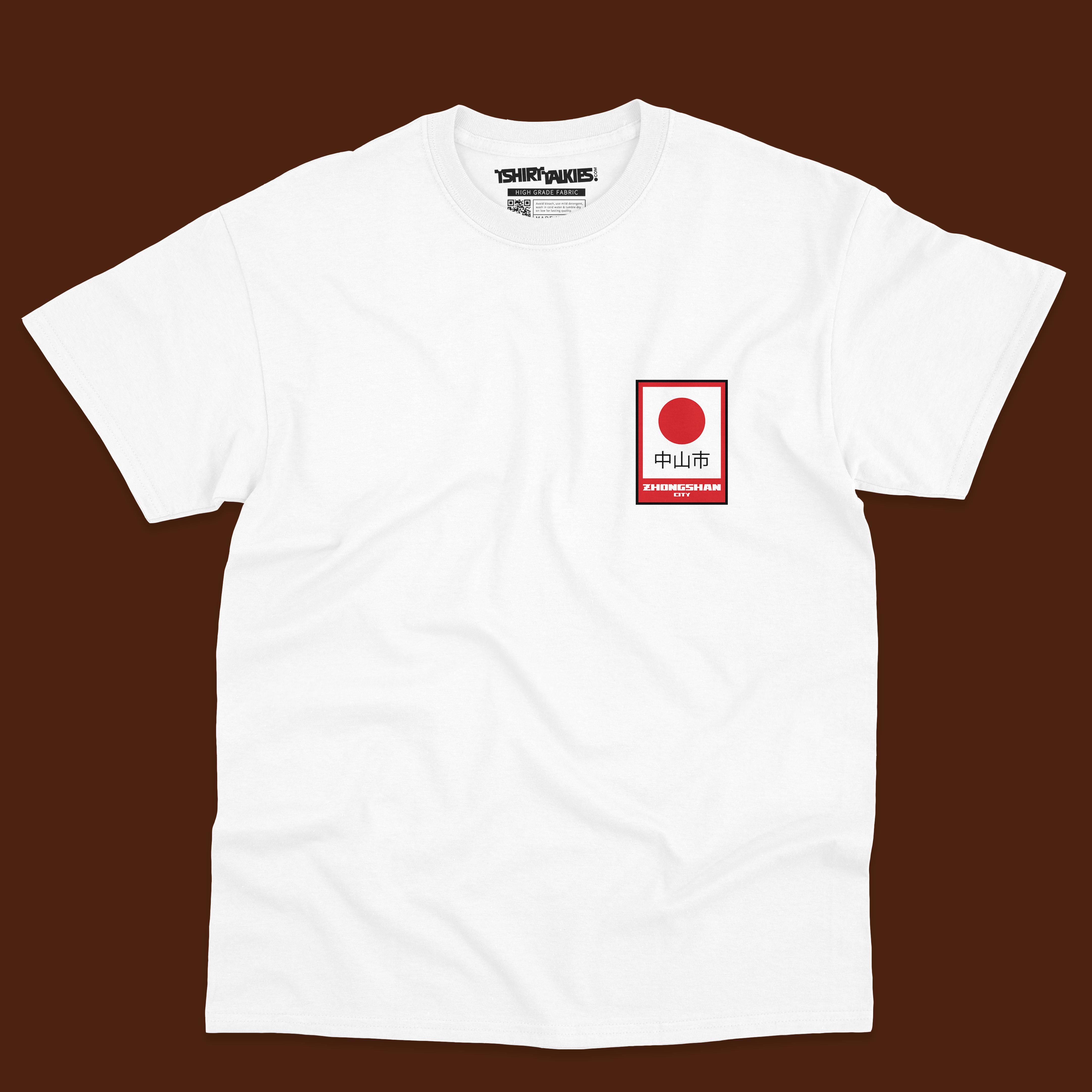 White printed tshirt for men